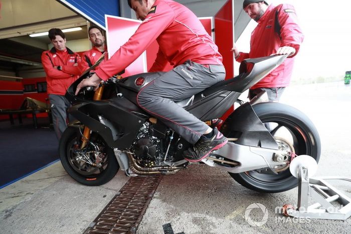 La moto de Alvaro Bautista, Team HRC