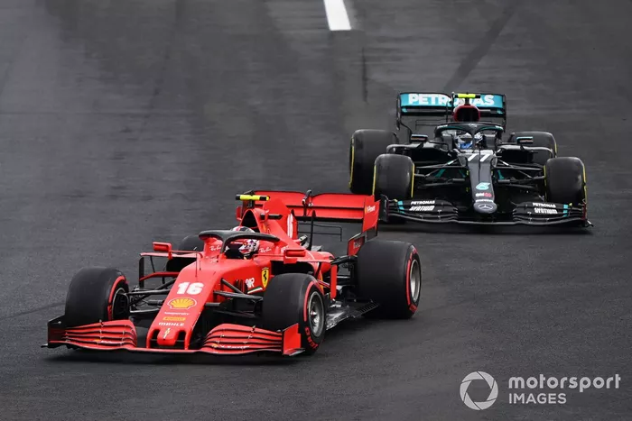 Charles Leclerc, Ferrari SF1000, Valtteri Bottas, Mercedes F1 W11