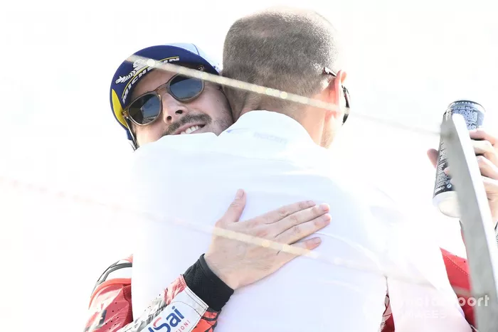 Podio: ganador Francesco Bagnaia, Ducati Team
