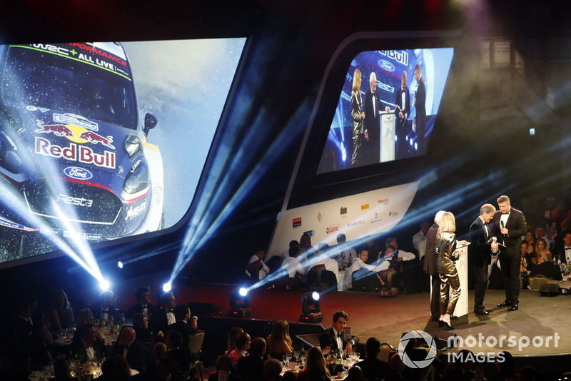 Malcolm Wilson accepts the Rally Car of the Year award