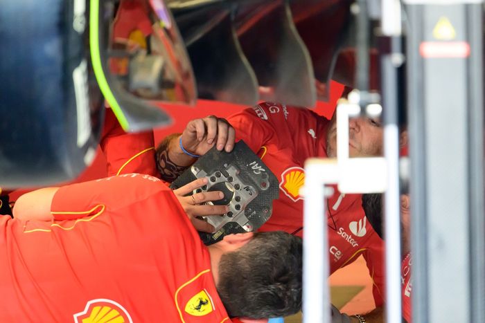 Carlos Sainz, Ferrari, detalle del coche