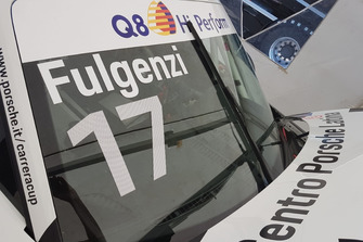 Dettaglio della Porsche 911 GT3 Cup di Enrico Fulgenzi, GDL Racing