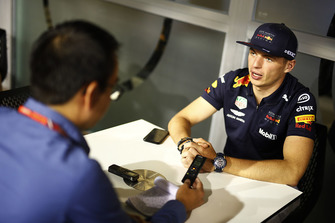 Max Verstappen, Red Bull Racing talks to Motorsport.com journalist Erwin Jaeggi