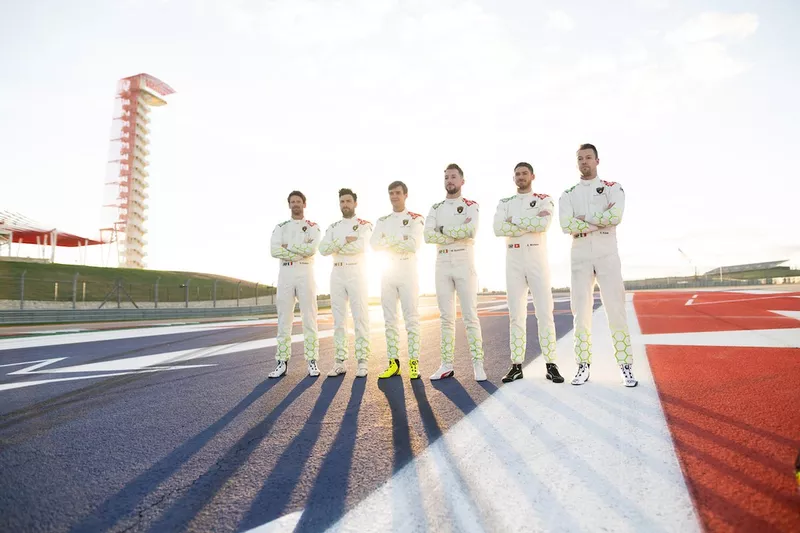 Mirko Bortolotti, Matteo Cairoli, Andrea Caldarelli, Romain Grosjean, Edoardo Mortara, Daniil Kvyat, Lamborghini Iron Lynx