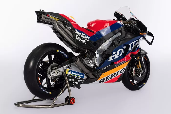 Carrocería de la RC213V del equipo Repsol Honda 
