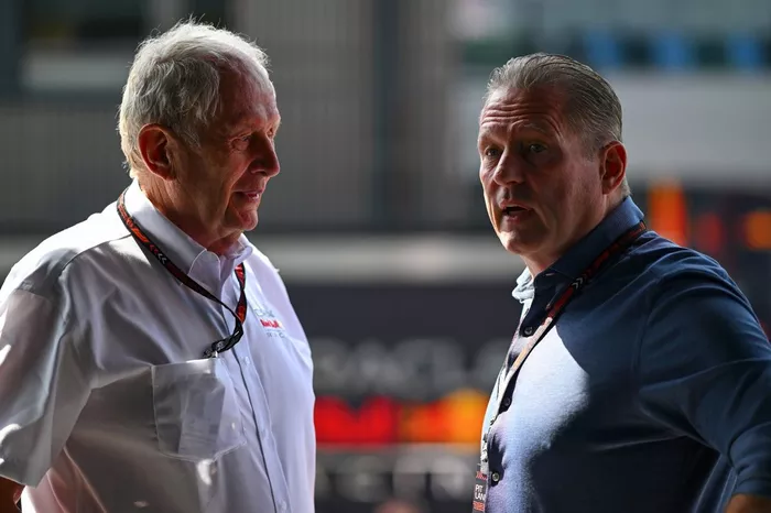 Jos Verstappen, Dr Helmut Marko, Consultor, Red Bull Racing