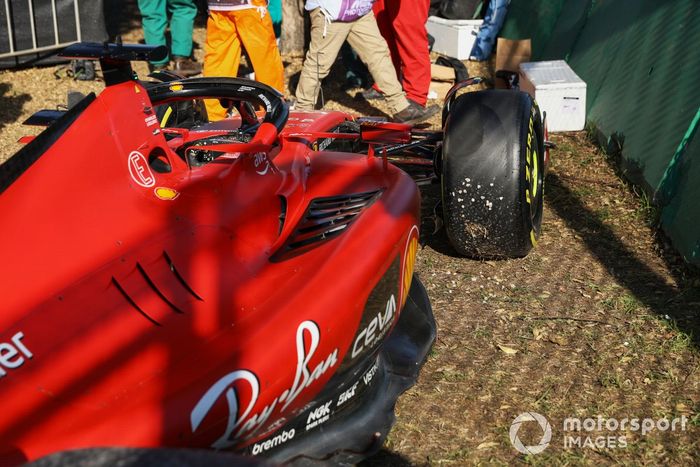 El coche retirado de Charles Leclerc, Ferrari SF-23