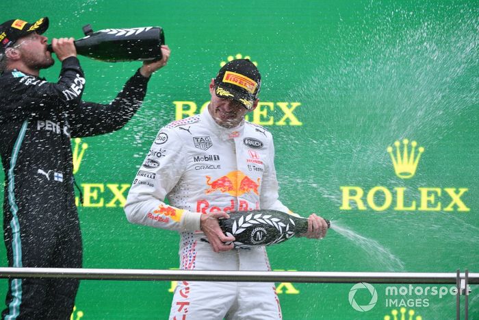 Podio: segundo lugar Max Verstappen, Red Bull Racing