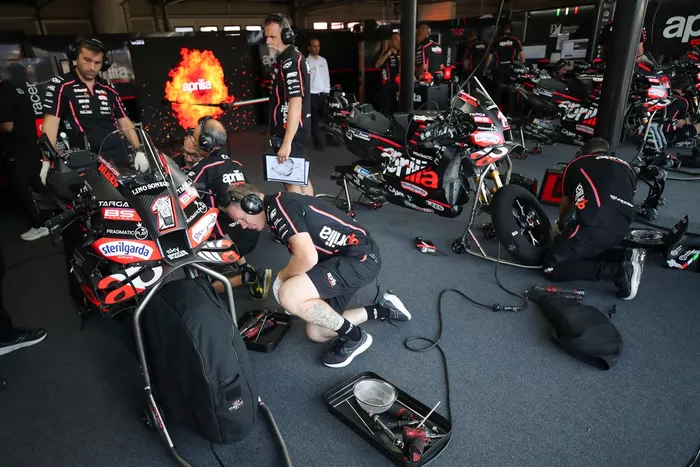 Aprilia Racing Team garage