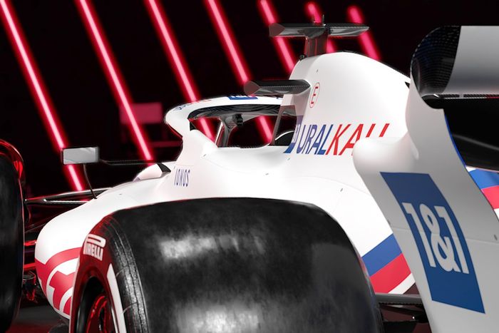 Detalle del Haas VF-22
