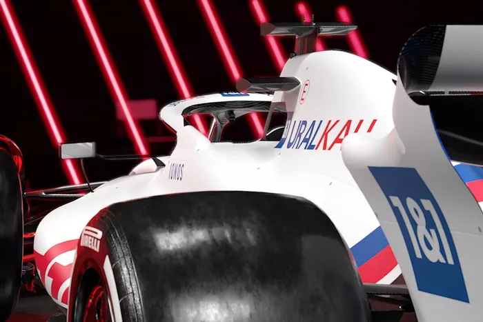 Detalle del Haas VF-22
