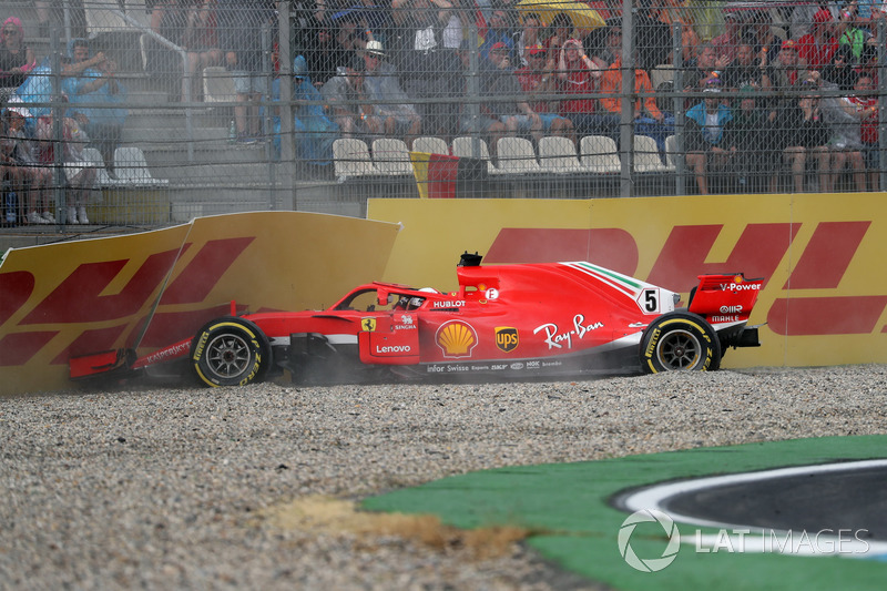 Accidente de Sebastian Vettel, Ferrari SF71H