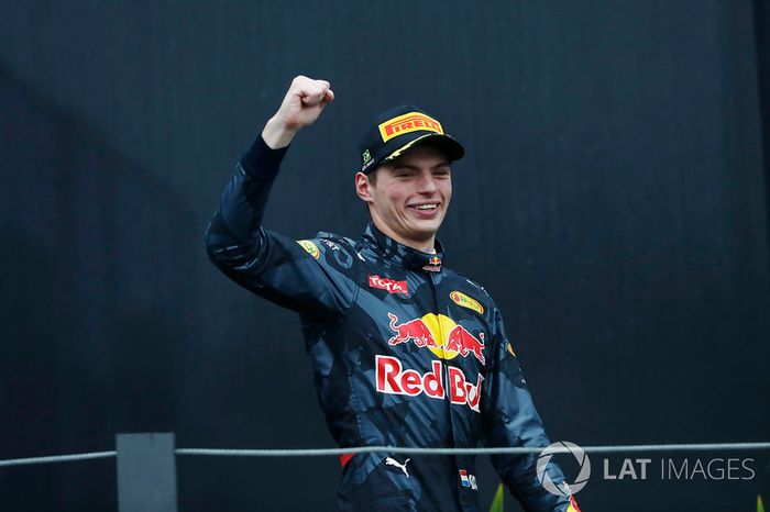 Podium: Third place Max Verstappen, Red Bull Racing