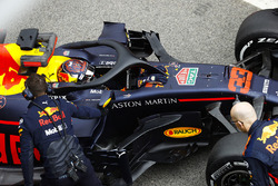Max Verstappen, Red Bull Racing, in de pitstraat