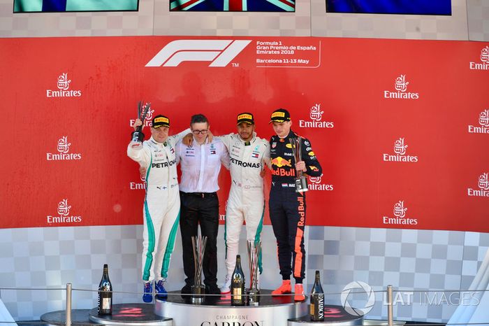 GP de España: 1º Hamilton, 2º Bottas, 3º Verstappen