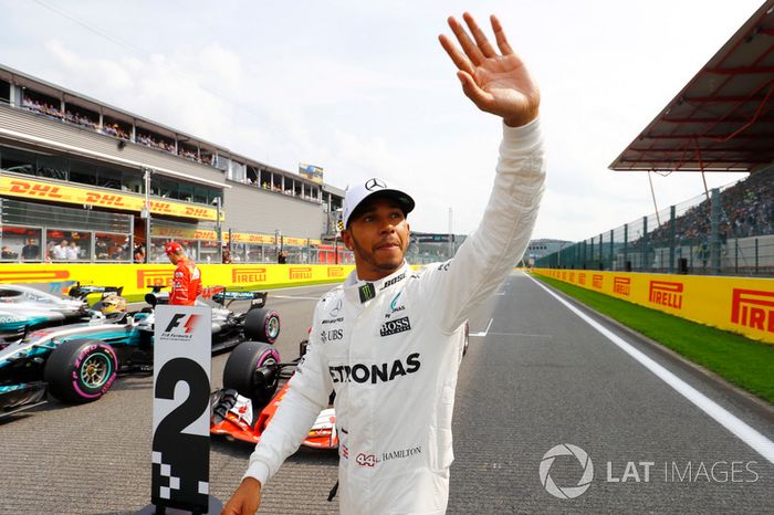 Ganador de la pole Lewis Hamilton, Mercedes AMG F1