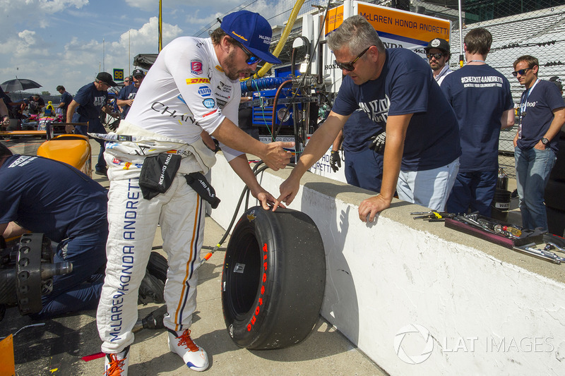 Fernando Alonso, Andretti Autosport Honda, Gil de Ferran