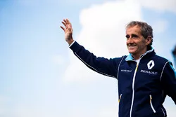 Alain Prost sur le podium