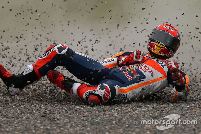 Marc Marquez, Repsol Honda Team, crash