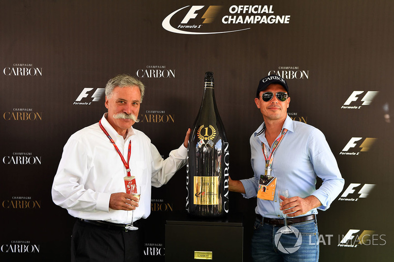 Alex Mea y Chase Carey, Director Ejecutivo y Presidente Ejecutivo de la Formula One Group