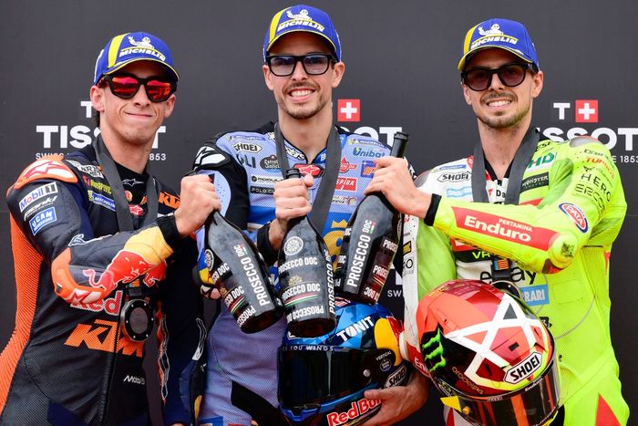 Pedro Acosta, Red Bull KTM Factory Racing, Fabio Di Giannantonio, VR46 Racing Team, Alex Marquez, Gresini Racing