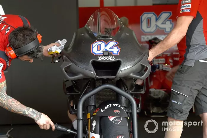 Le nouveau carénage de la Ducati