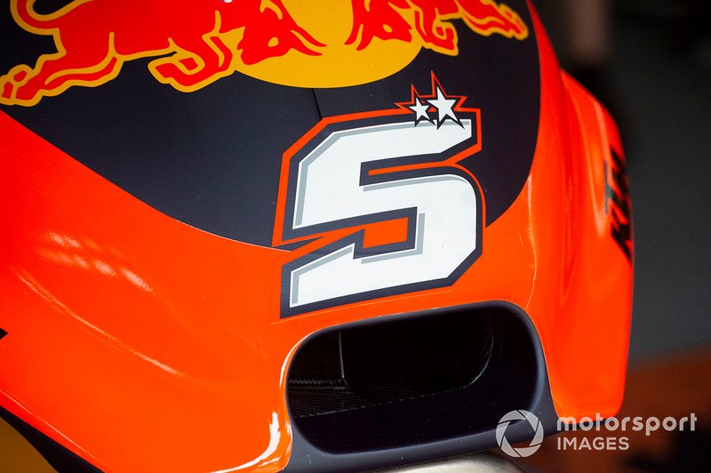 Detalle de la moto Red Bull KTM Factory Racing