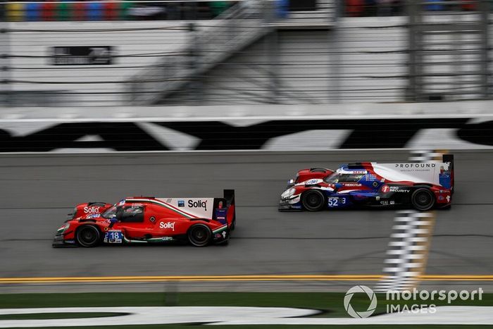 #18 DragonSpeed ORECA LMP2, LMP2: Roberto Gonzalez, Pastor Maldonado, Sebastian Saavedra, Ryan Cullen, #52 PR1 Mathiasen Motorsports ORECA LMP2, LMP2: Matthew McMurry, Gabriel Aubry, Mark Kvamme, Enzo Guibbert