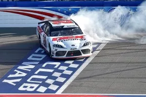 Race Winner: Harrison Burton, Joe Gibbs Racing, Toyota Supra