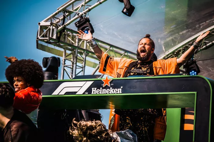 DJ La Fuente performing during the Dutch Grand Prix