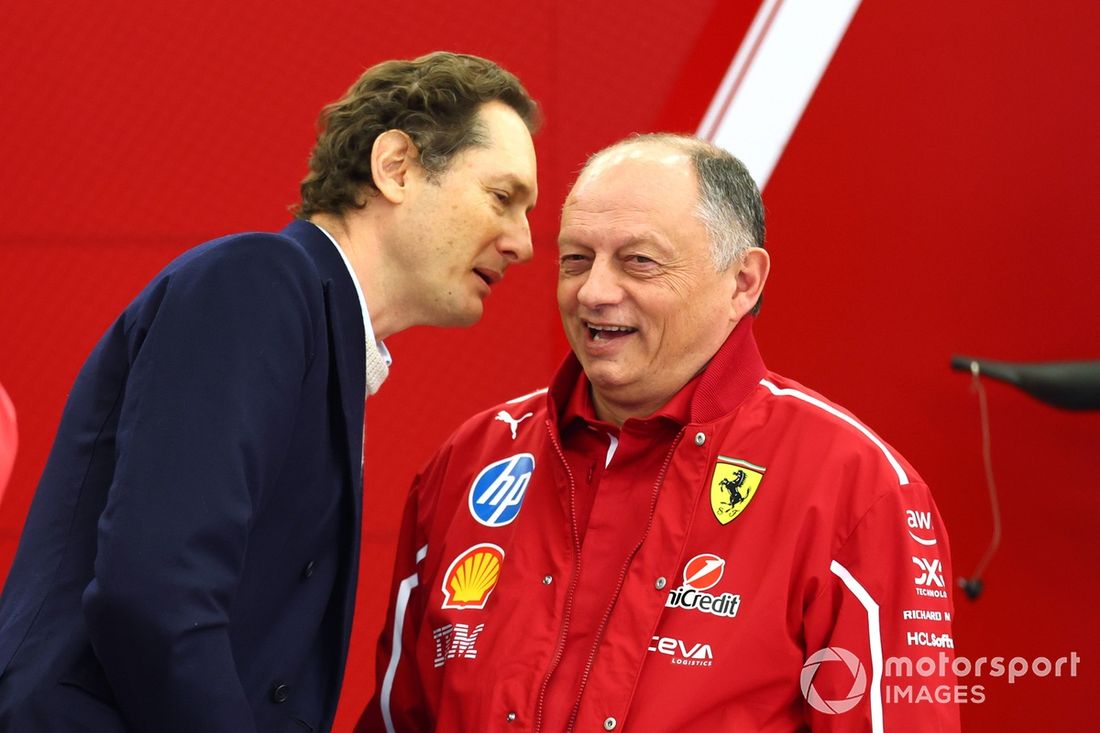 Frederic Vasseur, Ferrari, John Elkann, prezes i dyrektor generalny Ferrari