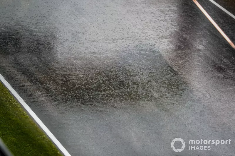 Importante lluvia en el Red Bull Ring