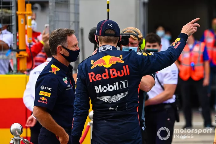 Max Verstappen, Red Bull Racing, y Christian Horner