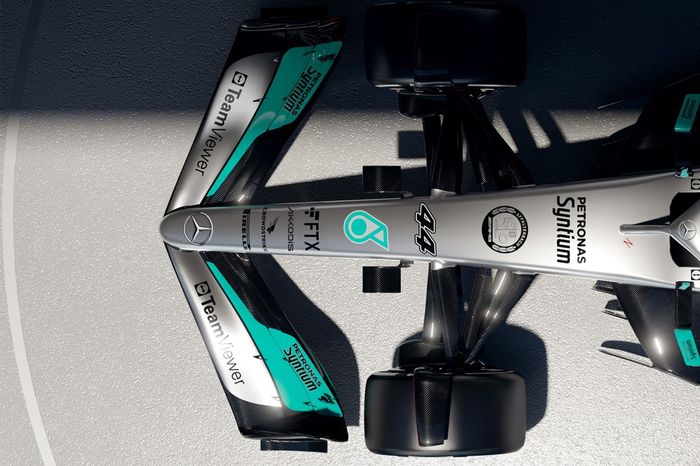 Detalle del Mercedes W13