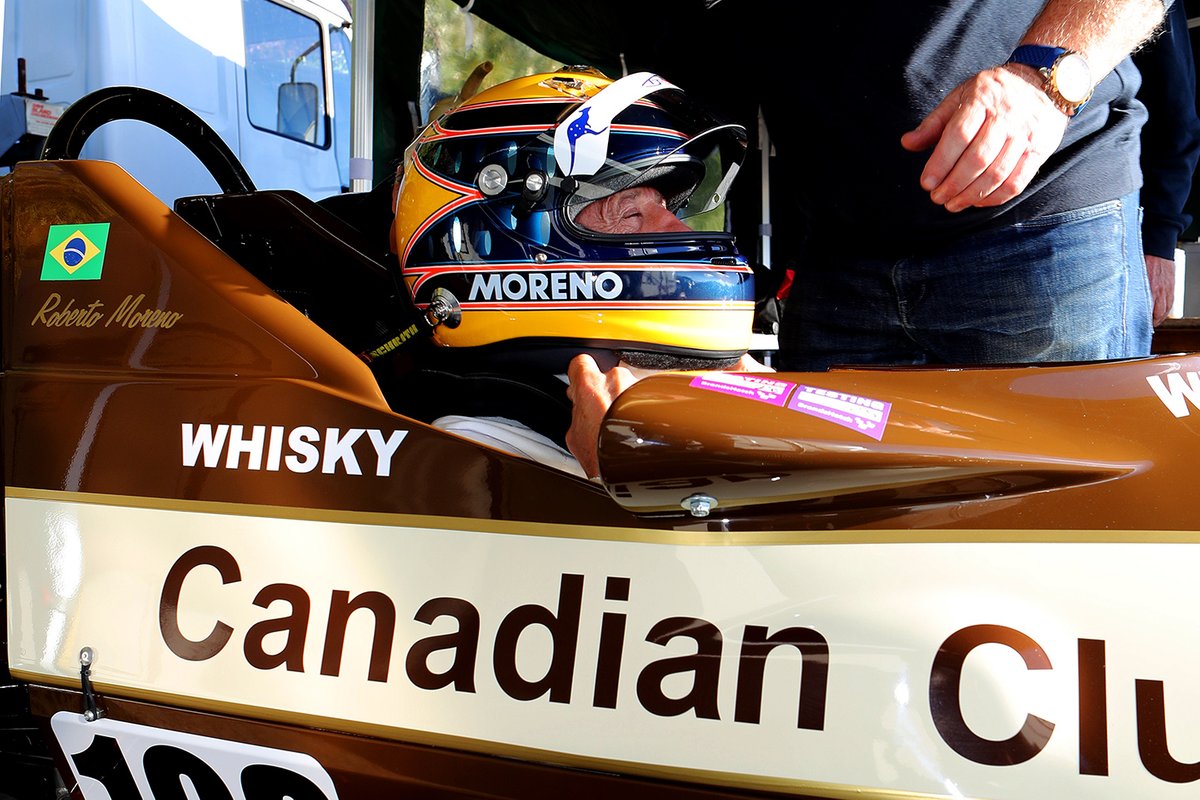 The 1988 F3000 champion Moreno was back, 40 years on from his Festival win