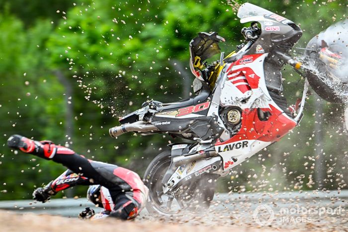 Takaaki Nakagami, caída del equipo LCR Honda