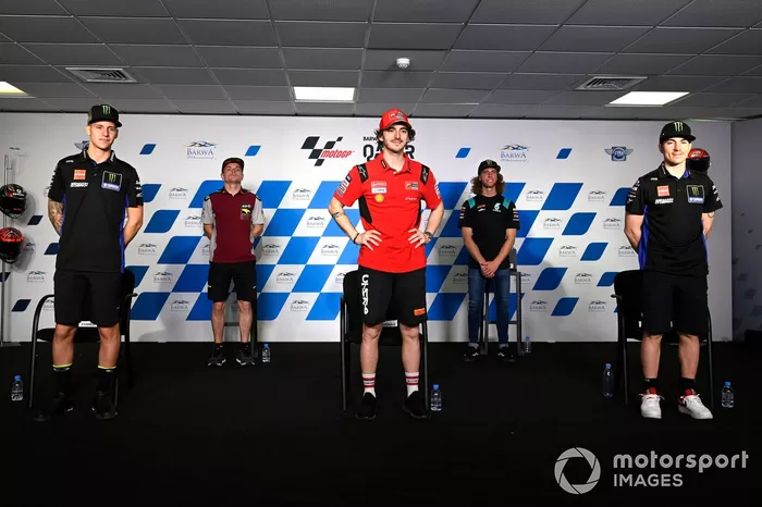 Fabio Quartararo, Yamaha Factory Racing, Sam Lowes, Marc VDS Racing, Francesco Bagnaia, Ducati Team, Darryn Binder, Petronas Sprinta Racing, Maverick Vinales, Yamaha Factory Racing