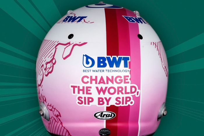 Casco de Sebastian Vettel, Aston Martin
