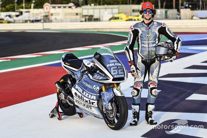 Simone Corsi, decoración especial de la moto Forward Racing para Misano