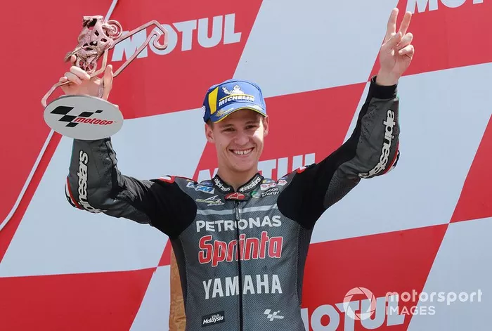 Podio: tercer lugar Fabio Quartararo, Petronas Yamaha SRT