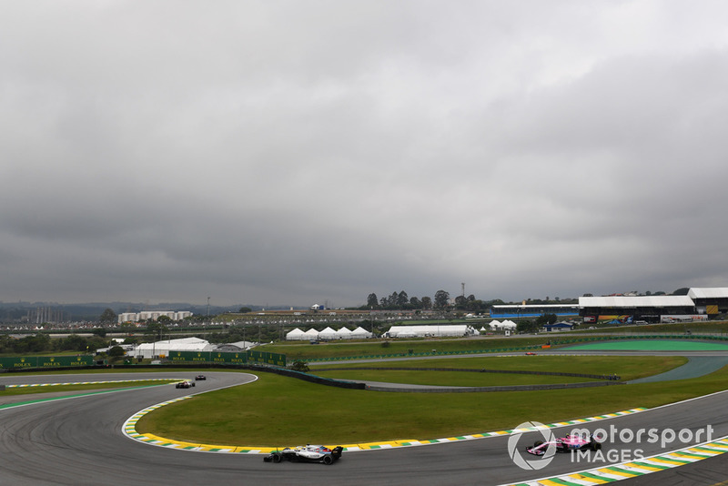 Ленс Стролл, Williams FW41, Естебан Окон, Racing Point Force India VJM11