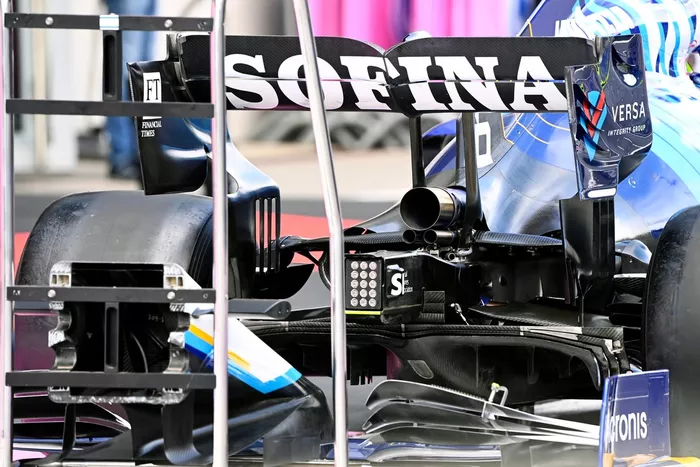 Detalle de la parte trasera del Williams FW43B