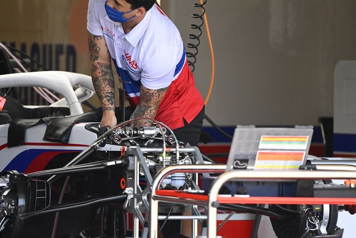 Detalle del Haas VF-21 