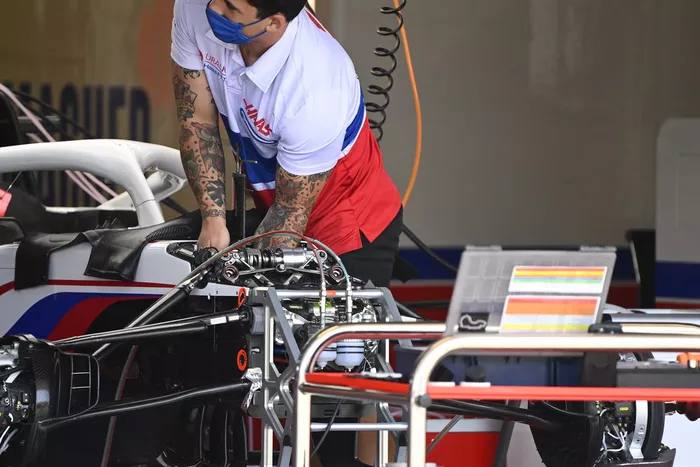 Detalle del Haas VF-21 