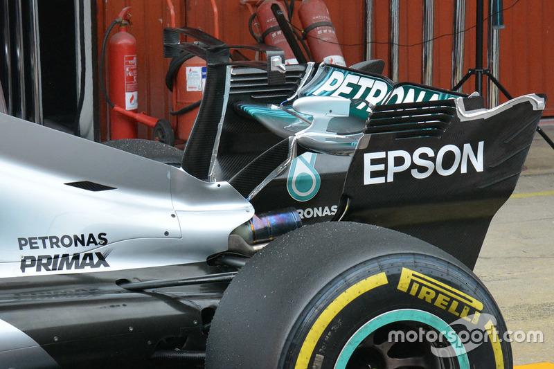 Le t-wing de la Mercedes AMG F1 W08
