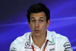 Toto Wolff, Mercedes AMG F1 Director of Motorsport in the Press Conference