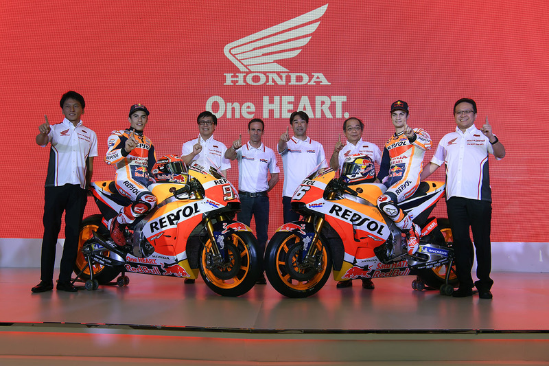 Marc Marquez, Repsol Honda Team, Dani Pedrosa, Repsol Honda Team with Astra Honda Motor members