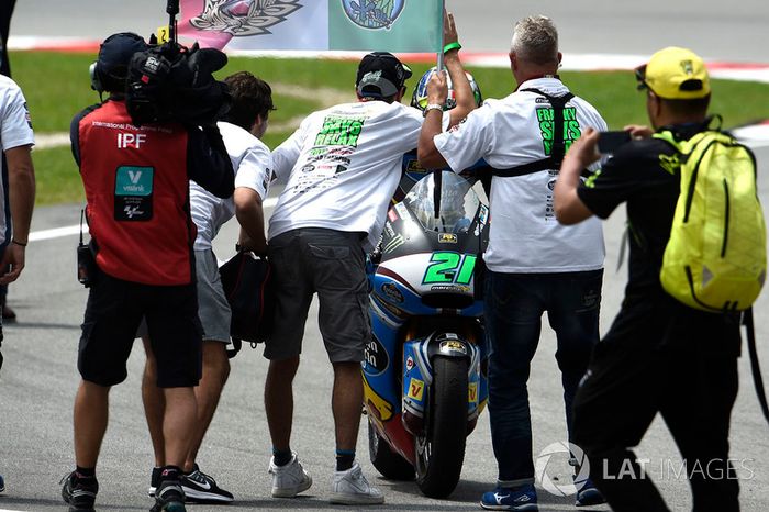 Tercer lugar y campeón, Franco Morbidelli, Marc VDS