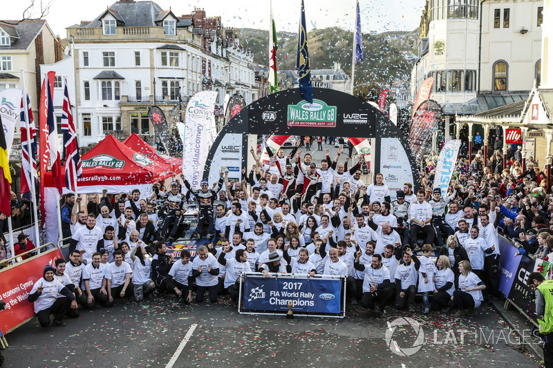 Sébastien Ogier, Julien Ingrassia, Ford Fiesta WRC, M-Sport, Ott Tänak, Martin Järveoja, Ford Fiesta WRC, M-Sport, Elfyn Evans, Daniel Barritt, Ford Fiesta WRC, M-Sport