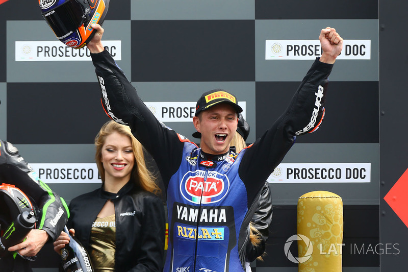 Podio: il vincitore della gara Michael van der Mark, Pata Yamaha